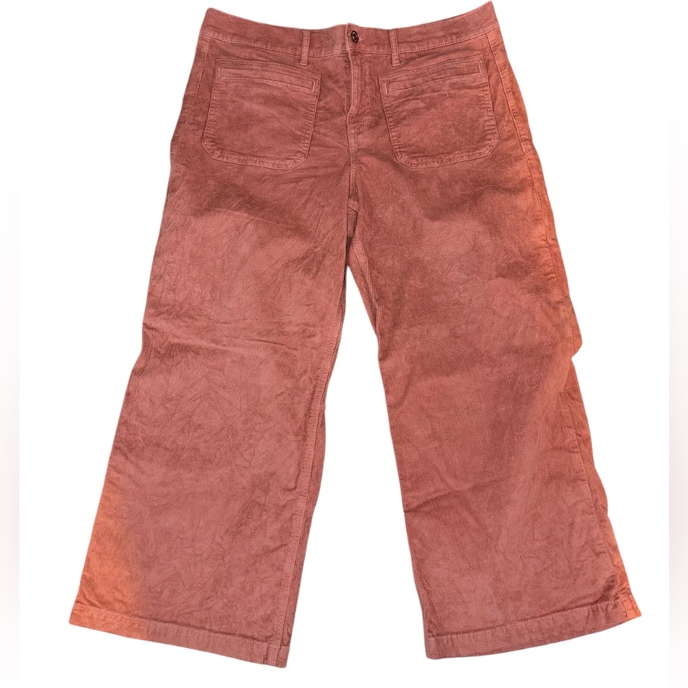 American Eagle Low-Rise Baggy Wide Leg Cordoroy pants size 14 short